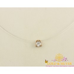 Золотой кулон на леске, камушек 950068